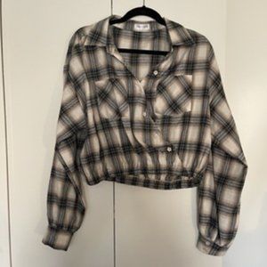 vestique plaid flannel top